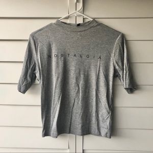 H&M Divided Nostalgia Mock Neck Top